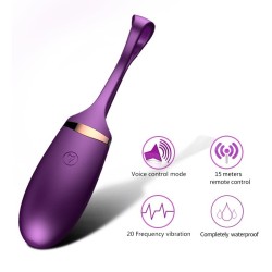 Love Egg M2 LILA Rechargeable Remote Control 10 Modes and VOICE Control FOXSHOW