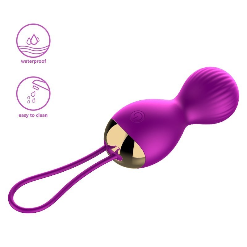 Kelly LILA Vibrating Balls Rechargeable Remote Control 7 modes + KEGEL MODE FOXSHOW