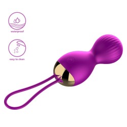 Bolas Vibradoras Kelly LILA Control Remoto Recargable 7 modos + modo Kegel FOXSHOW