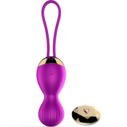 Bolas Vibradoras Kelly LILA Control Remoto Recargable 7 modos + modo Kegel FOXSHOW
