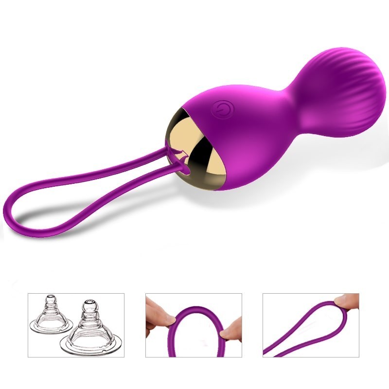 Kelly LILA Vibrating Balls Rechargeable Remote Control 7 modes + KEGEL MODE FOXSHOW