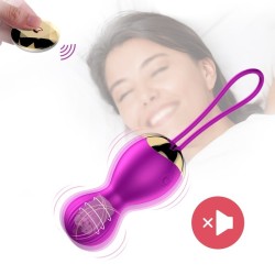 Kelly LILA Vibrating Balls Rechargeable Remote Control 7 modes + KEGEL MODE FOXSHOW