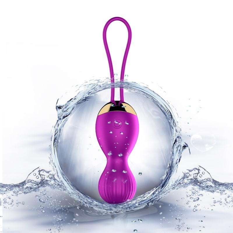 Kelly LILA Vibrating Balls Rechargeable Remote Control 7 modes + KEGEL MODE FOXSHOW