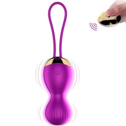 Kelly LILA Vibrating Balls Rechargeable Remote Control 7 modes + KEGEL MODE FOXSHOW