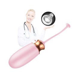 Love Egg M1-1 PINK Rechargeable Remote Control 10 modes + heat mode and FOXSHOW Voice Control