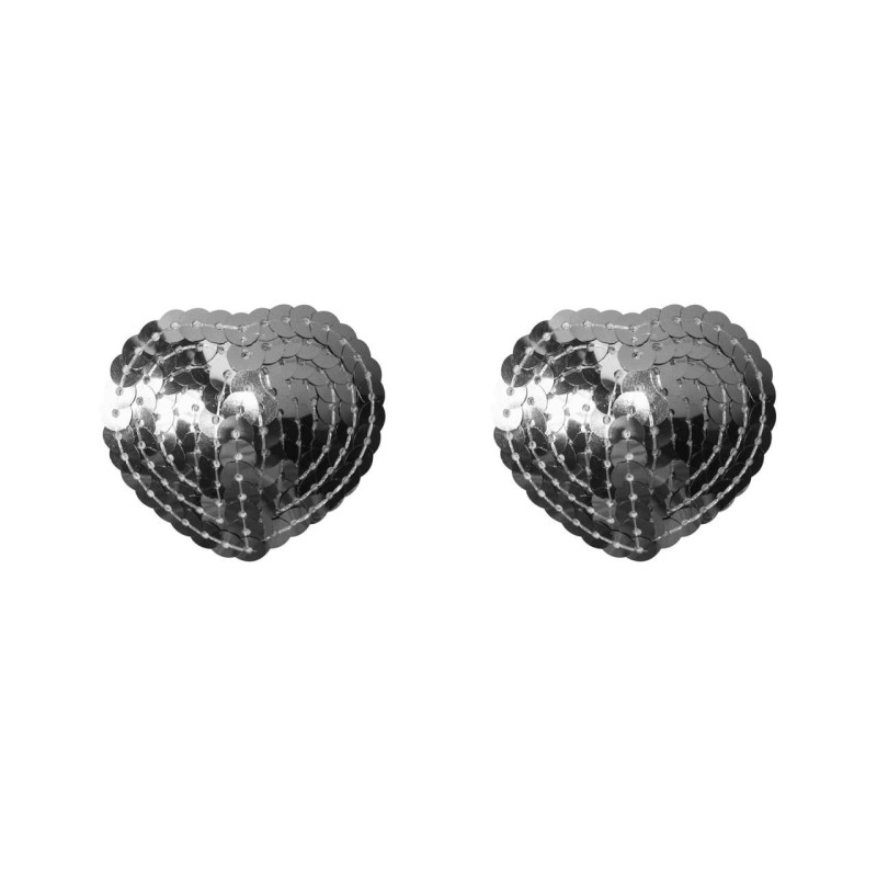 Nipples Burlesque RAND - Heart Silver Sequins