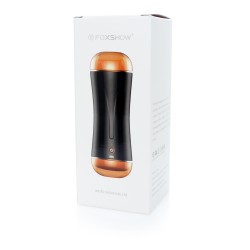 Rechargeable Vagina and Anus, Interactive with Motion Sensor, 10 Vibration Modes Cyberskin Masturbator