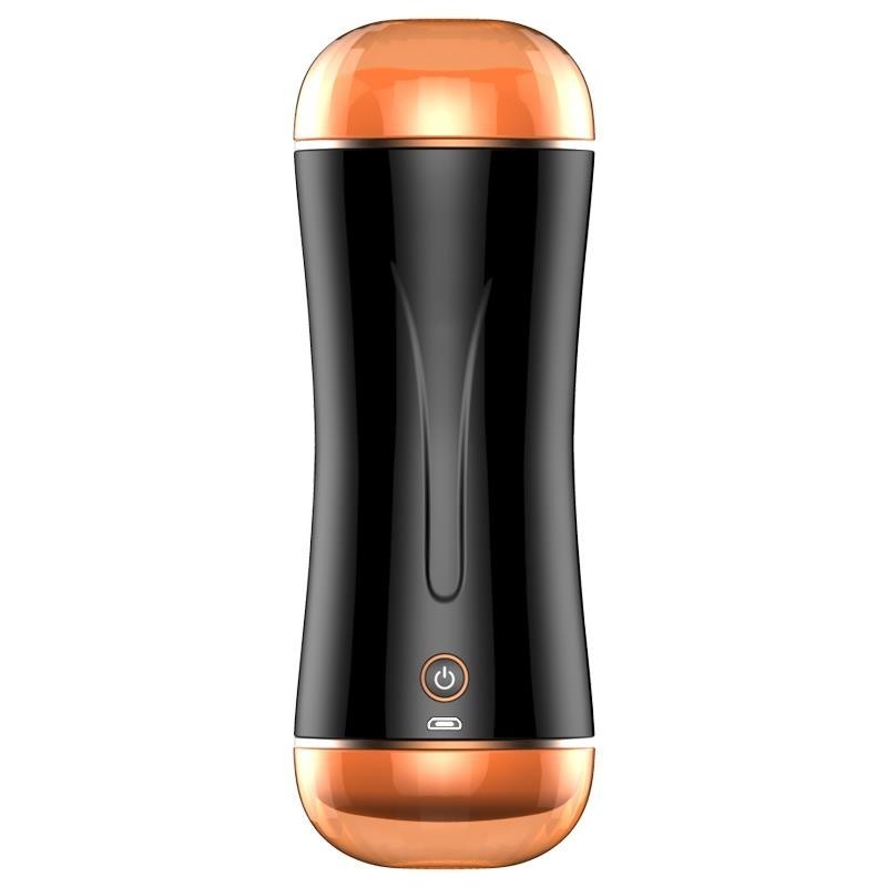 Vagina y Ano Recargable, interactivo con sensor de movimiento ,10 modos de vibración Masturbador Ciberskin