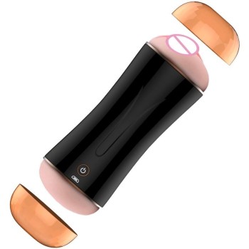 Vagina y Ano Recargable, interactivo con sensor de movimiento ,10 modos de vibración Masturbador Ciberskin 2