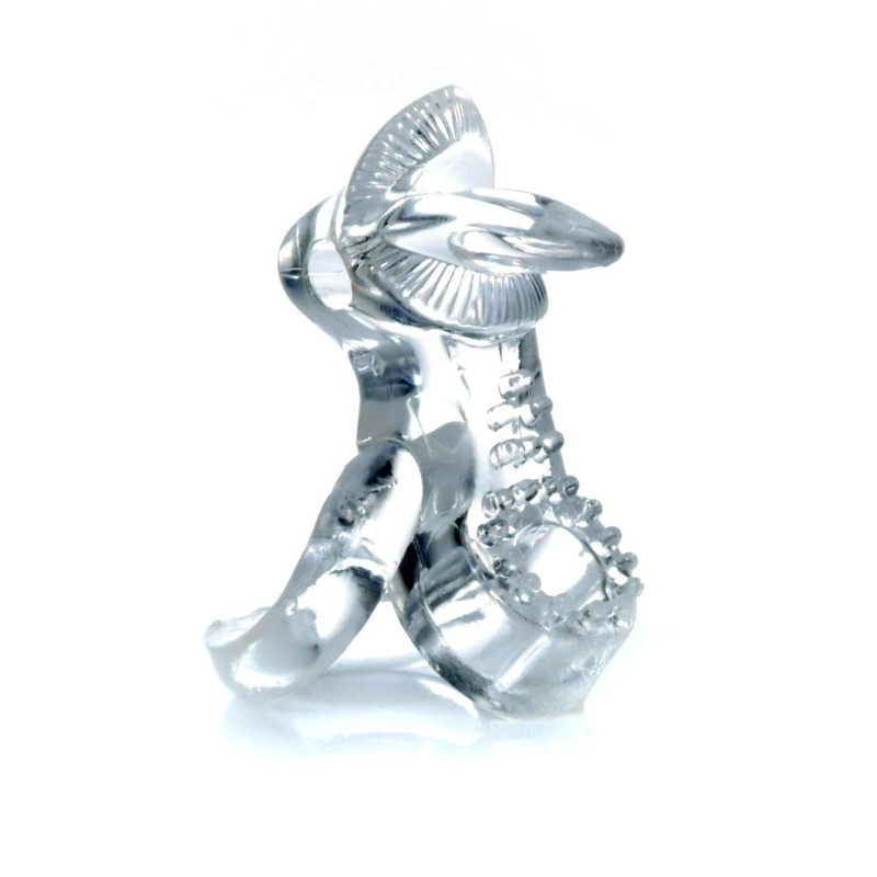 Double Mouth Ring with TPR CLEAR VIBRATION IN BLISTER