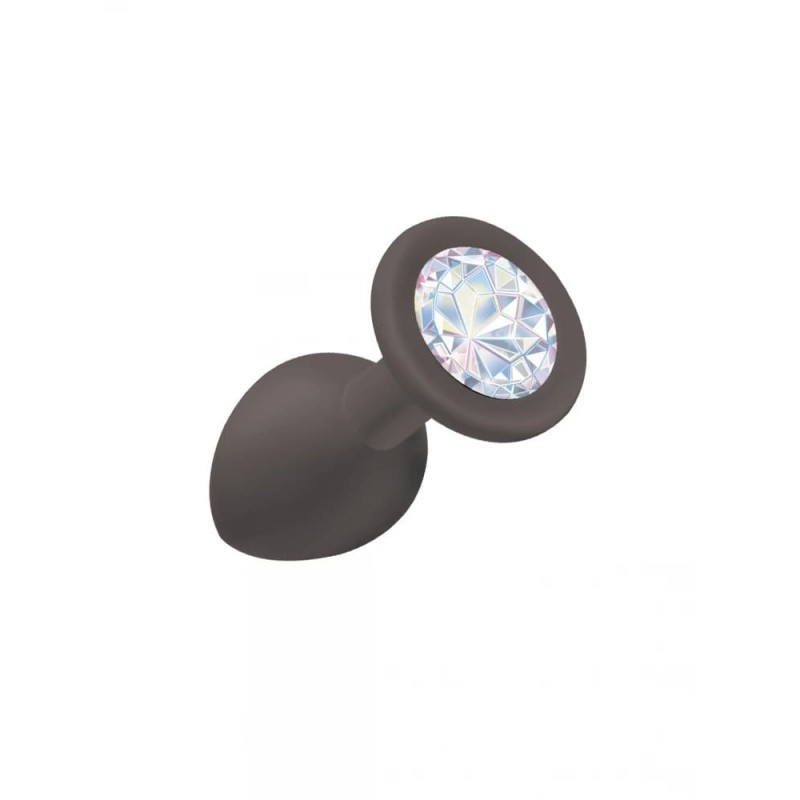 Joya Anal Silicona Emotions- Negro - Clear Talla S