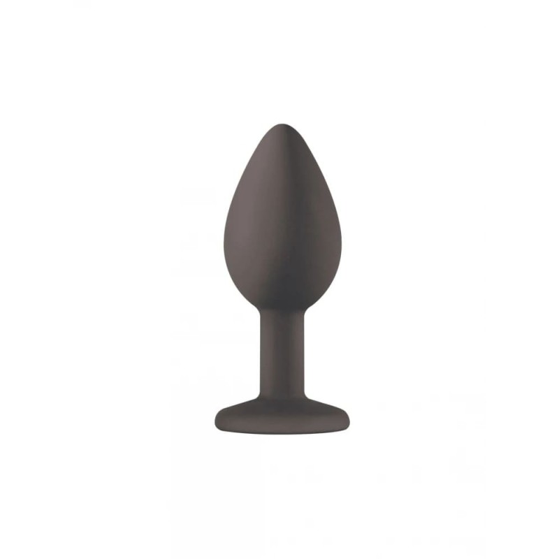 Anal Jewel Silicone Emotions- Black - Clear Size S