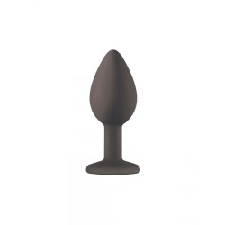 Joya Anal Silicona Emotions- Negro - Clear Talla S