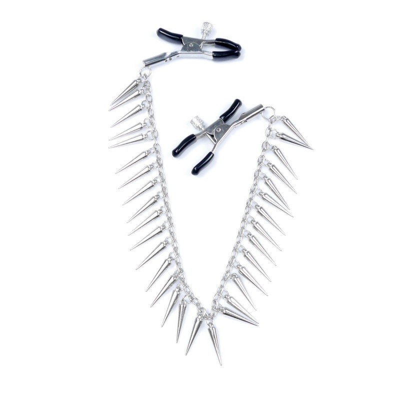 Adjustable nipple clips with N10 ornate chain