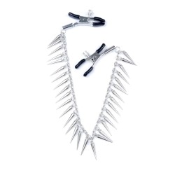 Pinzas para pezones regulables con cadena adornada N10