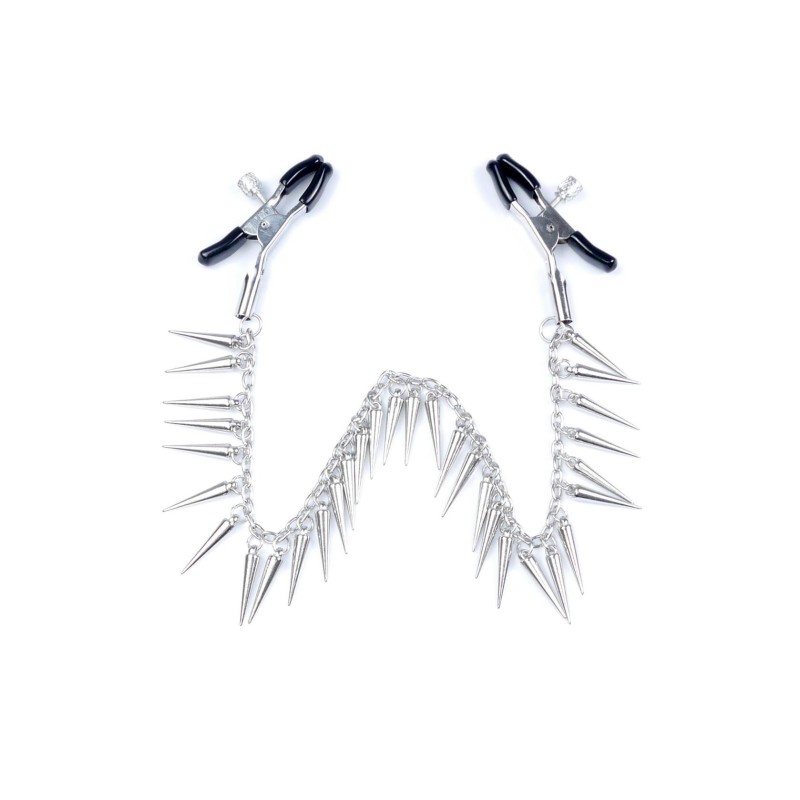 Adjustable nipple clips with N10 ornate chain