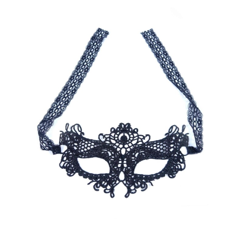 Black Mask with embroidery - LOVE MASK