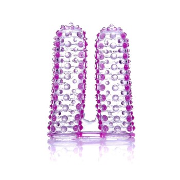Lilac toe cover with 2 textures - 7,5cm 2