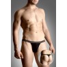 Men's Black Thong 4496