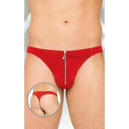 Tanga Cremallera Rojo 4501