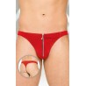 Tanga Cremallera Rojo 4501