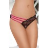 Tanga Negro Rosa 2414