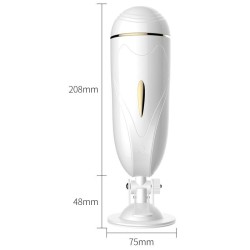 Vagina Abby Rechargeable Interactive - rechargeable with 7 vibration modes