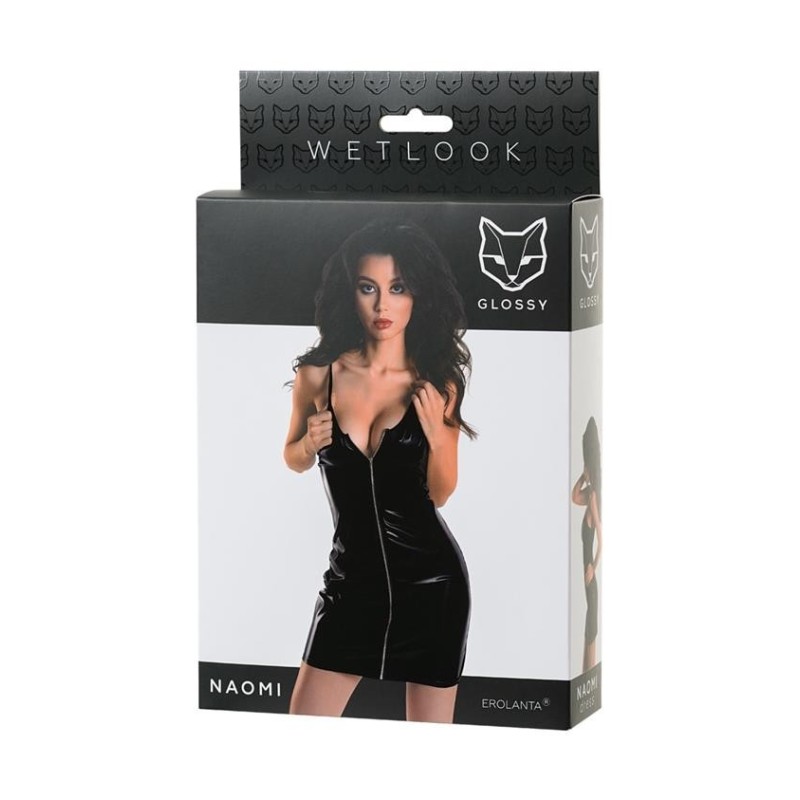 Naomi Minidress with Wetlook Size L zipper