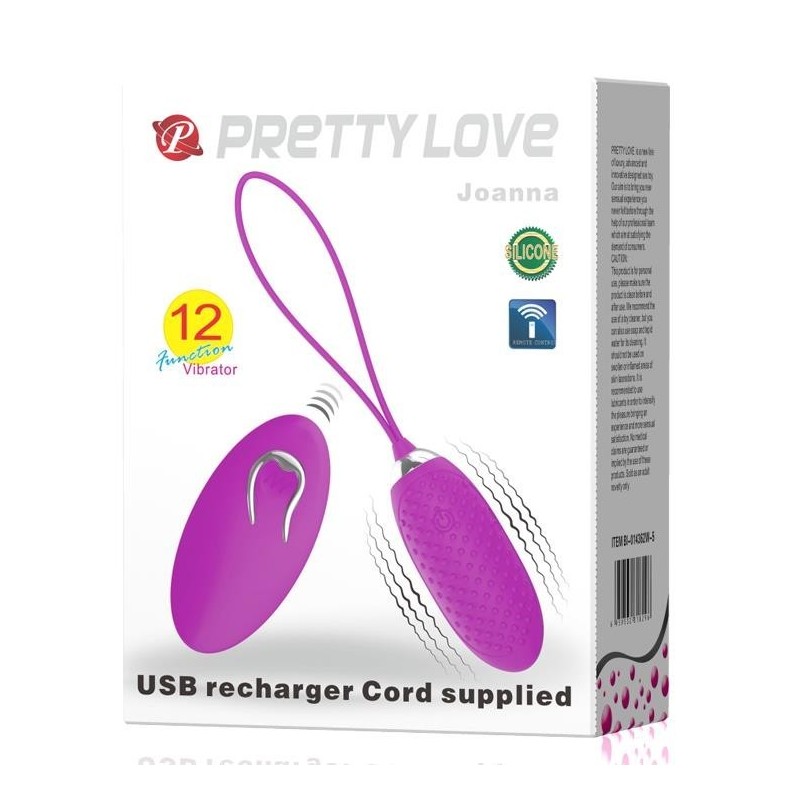 Mini Egg Vibrator Wireless Rechargeable 12 modes Joanna Pretty Love