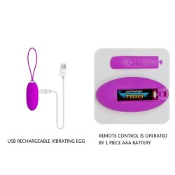 Mini Egg Vibrator Wireless Rechargeable 12 modes Joanna Pretty Love