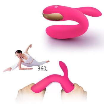 Victoria - Petting Double Flexible Rechargeable Vibrator Heat 7 modes + turbo 2