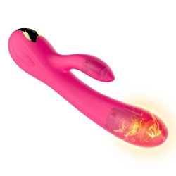 Victoria - Petting Double Flexible Rechargeable Vibrator Heat 7 modes + turbo