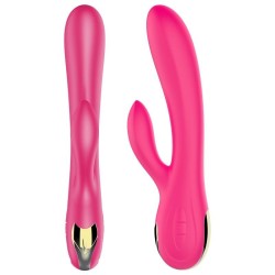 Victoria - Petting Double Flexible Rechargeable Vibrator Heat 7 modes + turbo