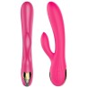 Petting Vibrador Doble Flexible Recargable Calor 7 modos + turbo
