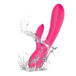 Victoria - Petting Double Flexible Rechargeable Vibrator Heat 7 modes + turbo