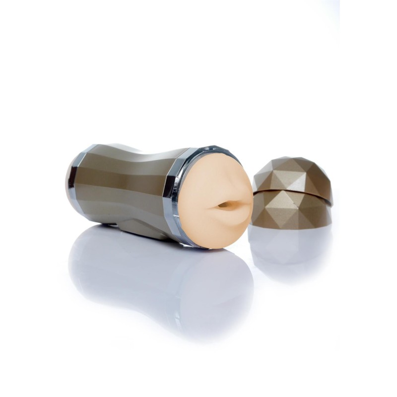 Vagina and Mouth Rechargeable, with 35 Vibration Modes Masturbator Ciberskin