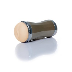 Vagina and Mouth Rechargeable, with 35 Vibration Modes Masturbator Ciberskin