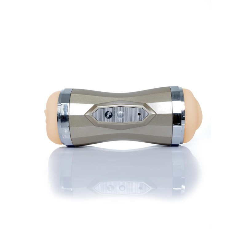 Vagina and Mouth Rechargeable, with 35 Vibration Modes Masturbator Ciberskin