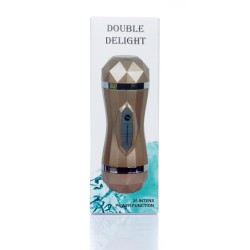 Vagina and Mouth Rechargeable, with 35 Vibration Modes Masturbator Ciberskin
