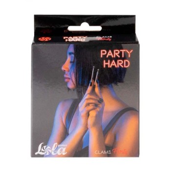 Pinzas Pezones SIN cadena Party Hard 2