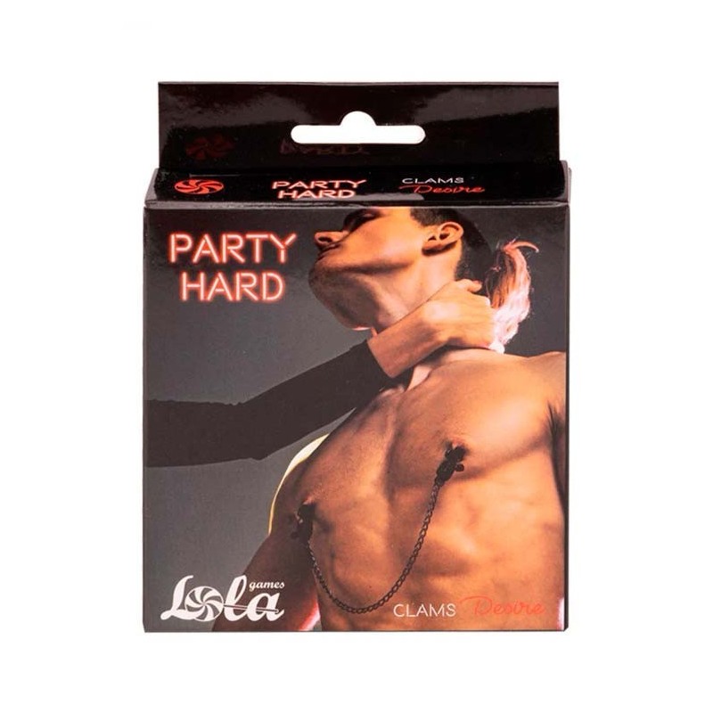 Pinzas Pezones Avanzadas con cadena Desire - Party Hard