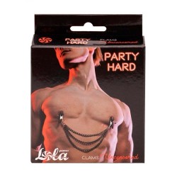 Nipple tweezers with triple chain Uncensored - Party Hard