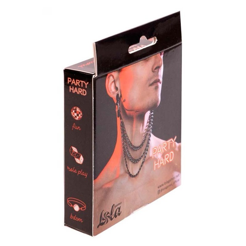 Pinzas Pezones con cadena triple Uncensored - Party Hard