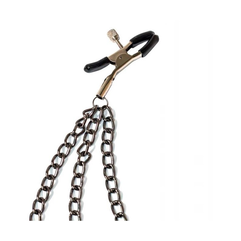 Pinzas Pezones con cadena triple Uncensored - Party Hard