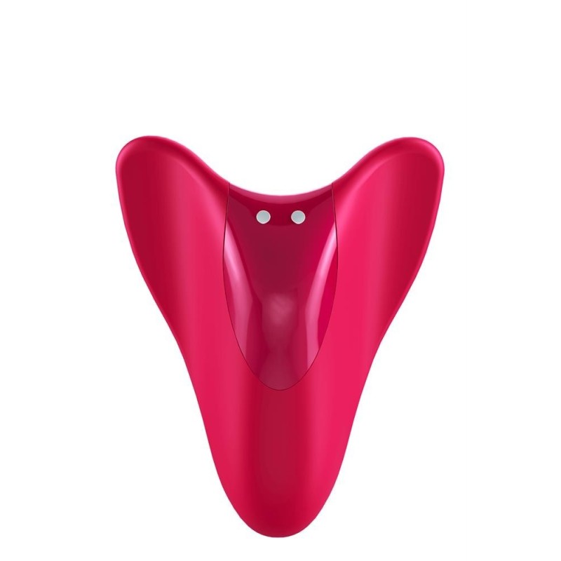 Satisfyer High Fly Red Mini Rechargeable Finger Vibrator 12 Modes