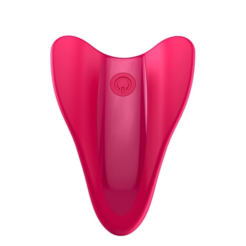Satisfyer High Fly Red Mini Rechargeable Finger Vibrator 12 Modes