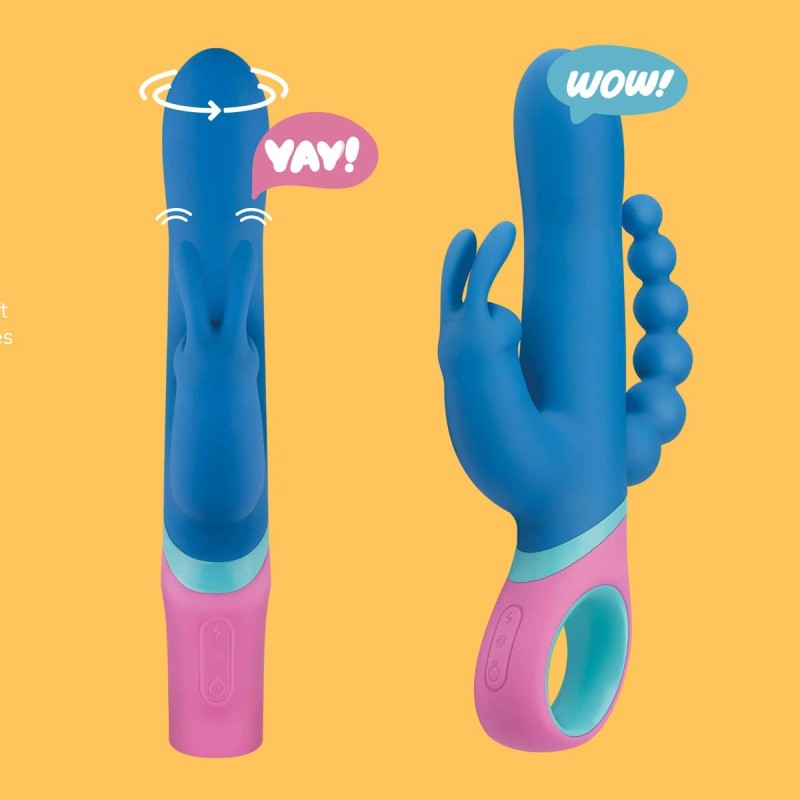 Vice Rabbit Vibrator Rotator with 3 motors 13+12 modes