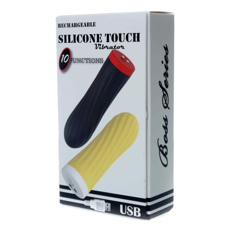 Vibrating Bullet Magnetic Rechargeable Silicone 10 modes Black 8.5x2.5cm