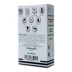Proiettile vibrante magnetico silicone ricaricabile 10 modalità nero 8,5x2,5 cm