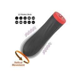Bala Vibradora Silicona Recargable magnética 10 modos Negro 8,5x2,5cm